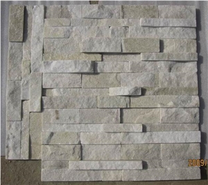 White Quartzite Cultured Stone, Yellow Quartize , Quartize White Travertine Cultured Stone