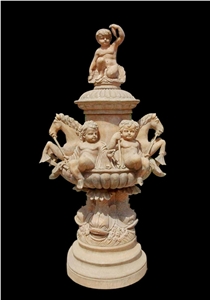 Beige Marble Fountain