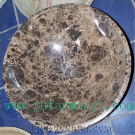 Marble Basin, Sinks,Emperador Dark Brown Marble Basin,sinks