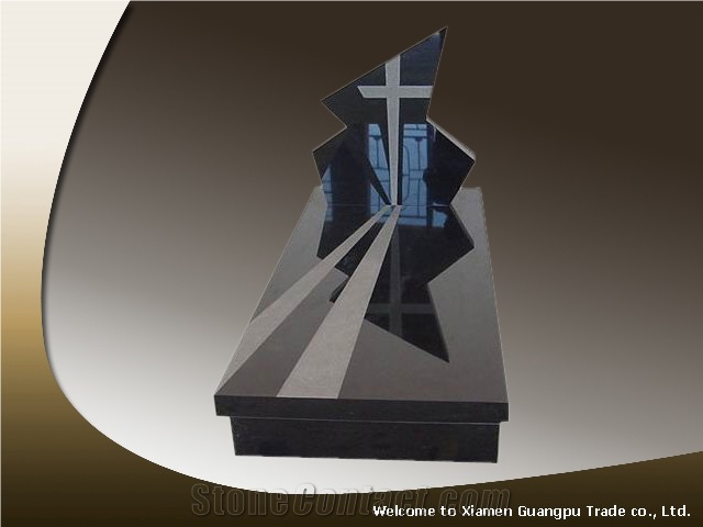 Shanxi Black Granite Tombstone