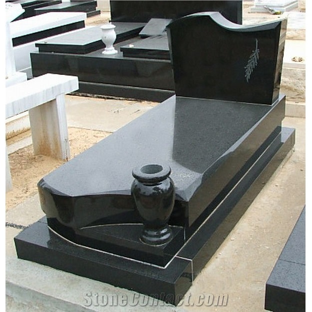 Shanxi Black Granite Tombstone