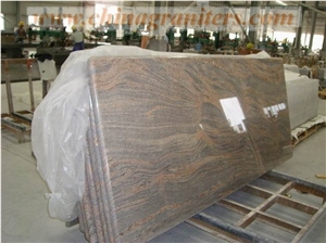 Juparana Colombo Granite Prefabricated Countertop Juparana Colombo Granite Prefabricated Countertop