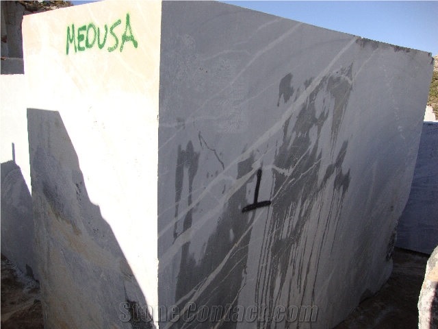 Anatolian Silver Marble Block, Turkey Grey Marble