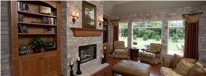 Grey Sandstone Fireplace