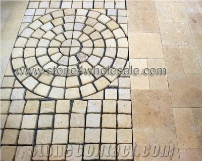 China Yellow Limestone Paving
