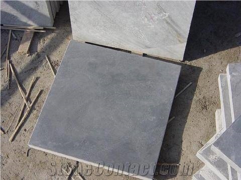 China Blue Limestone Polished Tiles