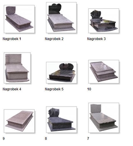 Granite Monuments, Tombstones