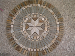 China Rust Slate Mosaic Medallion