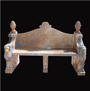 Red Marble Bench