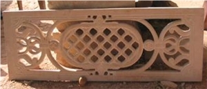 Pink Sandstone Jali Panel