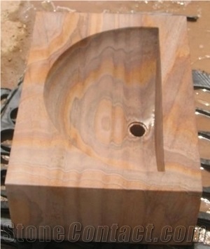 Rainbow Sandstone Wash Basin