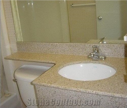 G682 Granite Vanity Top,Yellow Granite