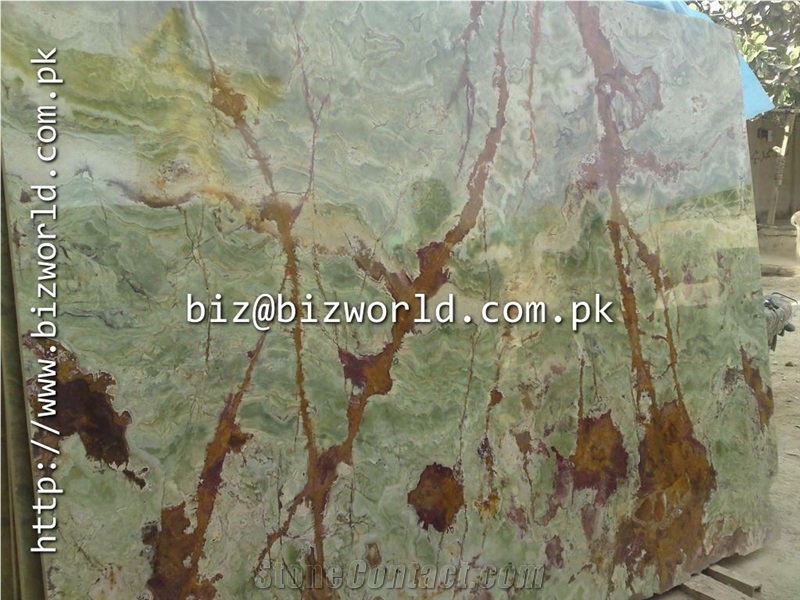 Dark Green Onyx Slab