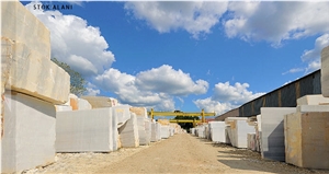 Turkish Beige Marble Blocks, Slabs