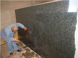 Hassan Green Granite Slabs & Tiles, India Green Granite Polished Floor Covering Tiles, Walling Tiles