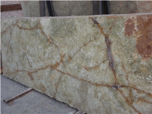 Damghan Green Onyx Slab