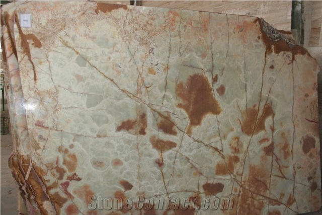 Naghadeh White Onyx Slab, Iran White Onyx