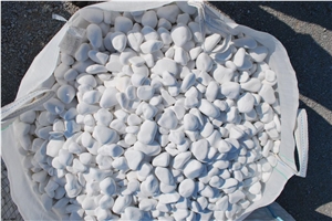 Thassos White Marble Pebbles & Gravels Greece