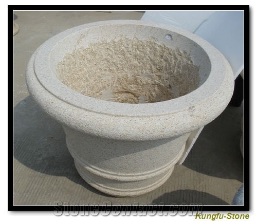 Grantie Flower Pot
