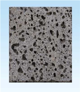 Black Basalt with Holes