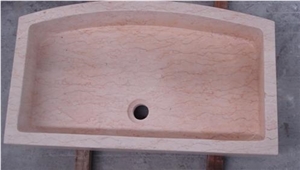 Natural Beig Limestone Sink