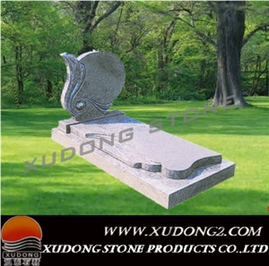 White Granite Tombstone
