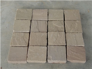 Autumn Brown Sandstone Cobbles, Buff Brown Sandstone Cobbles