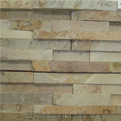 Indian Autumn Slate Ledge Stone, Yellow Slate