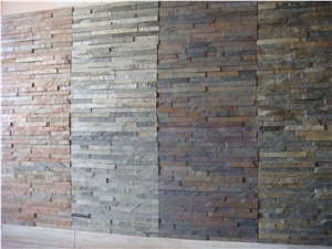 Indian Slate & Quartzite Wall Cladding, Indian Stone Slate Wall Cladding