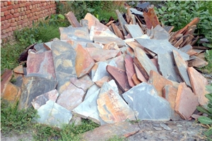 Jack Multi Slate Random Crazy Flagstone, Jak Multi, Jak Multicolor Slate