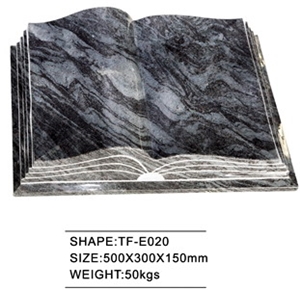 Bahama Blue Granite Book Grave Markers