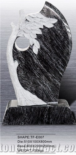 Black Granite Headstone