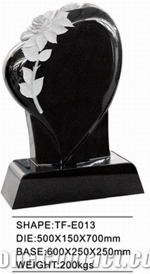 Shanxi Black Granite Headstone