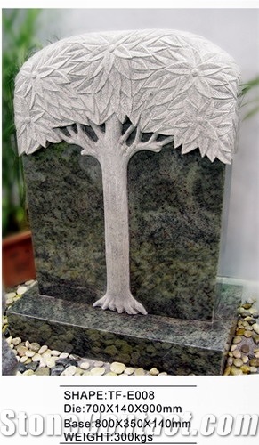 Verde Marina Granite Headstone
