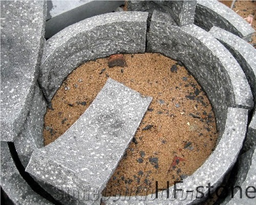 G654 Black Granite Kerbstone