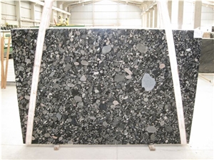Black Mosaic Granite Slabs & Tiles, Multicolor Polished Granite Floor Tiles, Wall Tiles