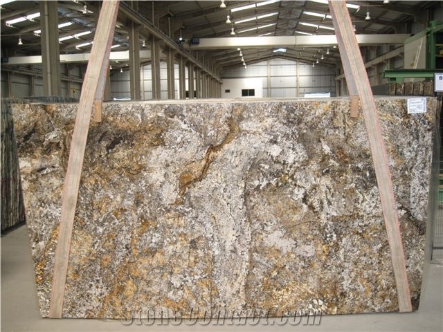 Mascarello Original Granite Slabs & Tiles, Brazil Yellow Granite Floor Tiles, Wall Tiles