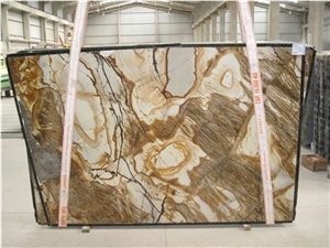 Roma Imperiale Quartzite Slabs & Tiles, Yellow Polished Quartzite Floor Tiles, Wall Tiles