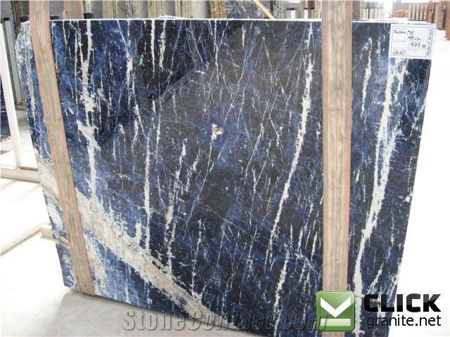 Sodalite Blue Granite Slabs & Tiles, Blue Polished Granite Floor Tiles, Wall Tiles
