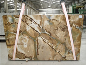 Stone Wood Quartzite Slabs & Tiles, Brazil Yellow Quartzite Floor Tiles, Wall Tiles