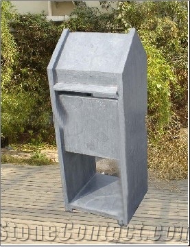 Grey Bluestone Mailbox
