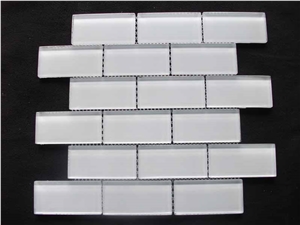 Super White Crystal Glass Mosaic Tile CTR-G-B051 Super White Crystal Glass Mosaic Tile CTR-G-B051
