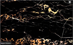Negro Portoro- Nero Portoro Marble Slabs & Tiles