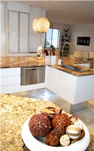 Yellow Granite Kitchen Countertop