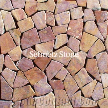 Rosso Paradiso Red Marble Mosaic