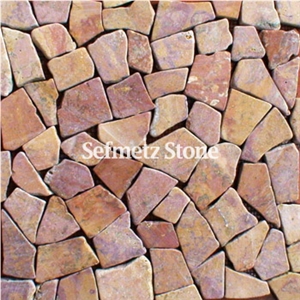 Rosso Paradiso Red Marble Mosaic