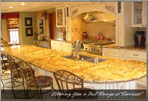 Exotic Gold Granite Kitchen Tops