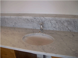 Bianco Cararra Marble Vanity Top