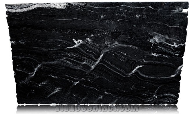 Astrus Black Granite Slab, Brazil Black Granite
