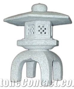Grey Granite Garden Lantern